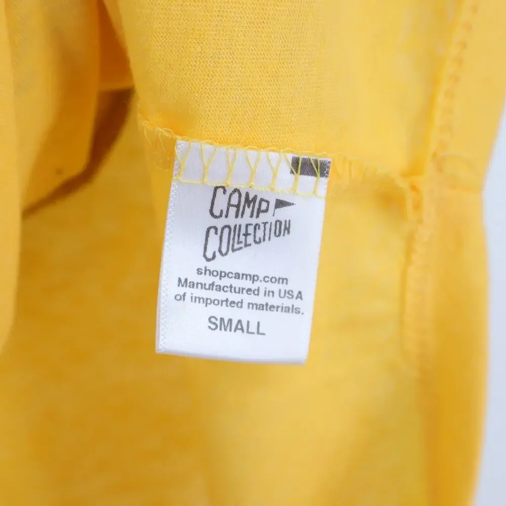 CAMP COLLECTION X FREE PEOPLE One Shoulder Stripe Tee Yellow Tank Women's S